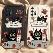 美齡美麗適用vivoz5x手機(jī)殼新款vivoz3i/Z5果汁黑貓vovoT1全包邊防摔Z6液態(tài)軟硅膠保護(hù)套viviz3xz1i青春男U 古董白【果汁黑貓】+手機(jī)膜+同色手繩 vivo Z5x