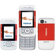 NOKIA5300 滑蓋按鍵經(jīng)典懷舊學(xué)生戒網(wǎng)音樂備用老人手機(jī) 紅白色【移動版】 移動版 x 一電池一充電器一內(nèi)存卡 x 256MB