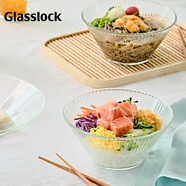 GLASSLOCK碗進(jìn)口鋼化玻璃微波爐專(zhuān)用碗沙拉水果碗家用加厚大碗湯碗飯碗面碗
