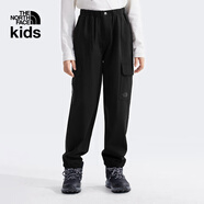 北面（The North Face）童裝「新年蛻變」男女童防潑濺長褲戶外TheNorhFace|8C7N JK3/宇宙黑 130 cm S(130/59)