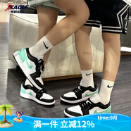 耐克（NIKE）【潮】Air Jordan aj1板鞋男女情侶新款低幫休閑運(yùn)動(dòng)籃球鞋休閑鞋 553560/553558-131 白綠 女款GS 44.5