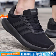 阿迪達斯（adidas）男鞋跑步鞋 25秋新款運動鞋緩震防滑慢跑鞋網(wǎng)面透氣低幫休閑鞋子 經(jīng)典黑武士/LITE RACER 3.0 40.5 (內(nèi)長250mm)