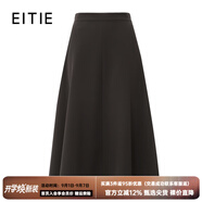 愛特愛（EITIE）經(jīng)典傘裙高腰A字通勤OL百搭顯瘦半身裙春夏新款裙子A2506523 黑色20 2XL 175