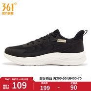 361度男鞋運(yùn)動(dòng)鞋新款網(wǎng)面透氣百搭男跑步鞋 曜石黑/羽毛白 41