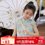 LUSON陳大豬女童國風(fēng)連衣裙夏季2025新款新中式兒童旗袍裙女孩漢服裙子