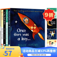 智慧小孩英文原版 Once there was a boy 4冊(cè)精裝 名家Oliver Jeffers 幽默暖心科普繪本 想象力 智慧 友誼友情 lost and found Lost and Fou