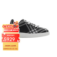 博柏利（BURBERRY）男士黑白色格紋尼龍網(wǎng)布運動鞋80834771  七夕禮物 40