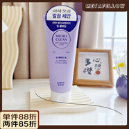 Meta【官方正品】現貨韓國愛(ài)茉莉happy bath洗面奶無(wú)患子泡沫300ml清 1501g 紫色深層清潔洗面奶 28年