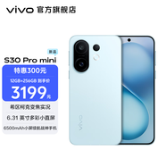 vivo S30 Pro mini 6.31 英寸多彩小直屏 希區柯克變焦實(shí)況  6500mAh小屏續航戰神手機 國補 薄荷青(政府補貼) 12GB+256GB 官方標配