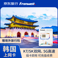 FRANWELL韓國電話(huà)卡4G/5G高速流量上網(wǎng)3/5/7天手機卡 4天 2GB/天