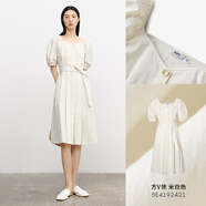 麥檬【多款可選】MM商場(chǎng)同款優(yōu)雅氣質(zhì)連衣裙隨性度假風(fēng) 米白5E4192421 M