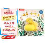 親親寶貝觸摸紙板書-晚安，小鴨子 可點(diǎn)讀[1-4歲]中英雙語 寶寶語言啟蒙繪本睡前故事書 樂樂趣童書