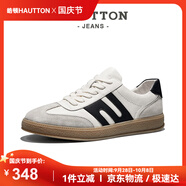 皓頓（HAUT TON）男鞋潮流時(shí)尚低幫運(yùn)動(dòng)休閑鞋子男低幫德訓(xùn)鞋 4308 白灰色 42 
