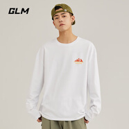 GLM純棉長(zhǎng)袖t恤男春秋款體恤內(nèi)搭寬松大碼男裝男士打底衫上衣