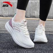 安踏（ANTA）女鞋運(yùn)動(dòng)鞋女2025新款春夏季網(wǎng)面透氣減震跑步鞋女士休閑老爹網(wǎng)鞋 5532白灰-4 37.5