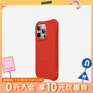 CASETIFY 純色波漾手機(jī)殼 MagSafe兼容 硅膠手機(jī)殼 適用于蘋果iPhone17/16/15 Air/Plus/Pro/Max手機(jī)保護(hù)殼 緋紅Magsafe iPhone 15