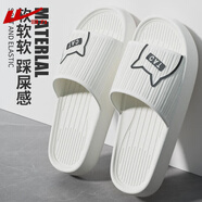 回力踩屎感拖鞋男夏季2025新款室內家居浴室防滑靜音不臭腳情侶涼拖女 白色踩屎感 36-37 35/36適合腳穿