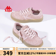 KAPPA卡帕女鞋厚底滑板鞋子女2025秋季新款運(yùn)動(dòng)休閑鞋軟底德訓(xùn)鞋小粉鞋 奶油粉 40