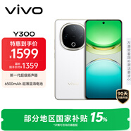 vivo Y300 12GB+256GB 瑞雪白 國家補貼 新一代超級揚聲器 6500mAh超薄藍海電池 超抗摔直屏 AI手機