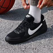 耐克（NIKE）男鞋夏秋季新款運動鞋Court低幫滑板鞋時尚百搭休閑鞋子男 黑色白勾HQ4502-001 40.5