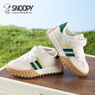 SNOOPY史努比童鞋男童運(yùn)動(dòng)鞋兒童百搭耐磨跑鞋單網(wǎng)透氣休閑鞋3811米綠29