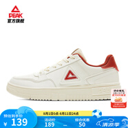 匹克板鞋男鞋夏季空軍一號小白鞋網(wǎng)面透氣鞋子男輕便休閑女鞋運(yùn)動(dòng)鞋男 【男款】帆布白色/紅 41