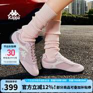 KAPPAWing卡帕女鞋賽車(chē)鞋網(wǎng)面透氣2025夏季新款德訓鞋百搭潮流運動(dòng)鞋女 牡丹粉/冬日白 【網(wǎng)面款】 36