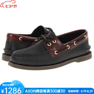 斯佩里（Sperry Top-Sider）男鞋戶(hù)外一腳蹬船鞋休閑鞋真皮柔軟舒適經(jīng)典復古英倫歐美7158233 Black/Amaretto 9=42