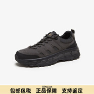 萊爾斯丹（le saunda）春夏厚底戶外休閑拼色男鞋4TM76801 深灰色+黑色 GYL 41