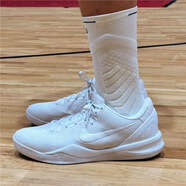 AJNIKERNIKE AIR 莆田純原高版本科比8代籃球鞋NBA全Kobe8氣墊戰(zhàn)靴耐磨防 科比8-全白真碳版本 43
