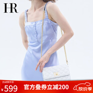 赫蓮娜赫蓮娜女包單肩斜跨包小香風(fēng)頭層牛皮菱格鏈條包高級感生日禮物 白色【時(shí)尚款】