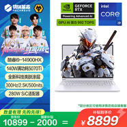 機械革命【國家補貼20%】極光X Pro 16英寸 酷睿i9HX 游戲本筆記本電腦(i9-14900HX 32G 1T RTX5070Ti 白)
