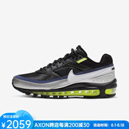 耐克（NIKE）男鞋Air Max 97BW子彈頭氣墊跑鞋運(yùn)動(dòng)鞋AO2406 Blk/Sil/Blue/Wht 42 碼=US8.5