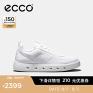 愛步（ECCO）板鞋男鞋 男士休閑鞋拼色厚底牛皮明星同款男鞋 街頭720 520814 白色52081401007 42