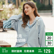 森馬迪士尼米奇家族合作外套女連帽寬松2025春季繡花夾克109125108001