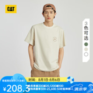CAT卡特新品男士工裝近似色繡花logo設(shè)計(jì)全棉美式復(fù)古 淺卡其色 L