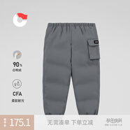 保姆鵝 寶寶羽絨褲兒童耐污羽絨褲小童外穿羽絨褲保暖加厚冬裝 大象灰 120
