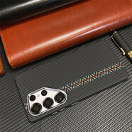 三星（SAMSUNG）【品質(zhì)原裝】適用三星S25Ultra手機殼新款凱夫拉紋理硬殼s24磁吸 【凱夫拉1500D】J216-英倫-黑色格子條紋- 三星Galaxy_S25_Ultra