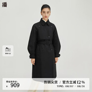 播90絨倪妮同款風(fēng)衣羽絨服202冬新品文藝插肩袖外套女DDQ4RD5534 K40 XS