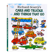 各種各樣的交通工具Cars and Trucks and Things That Go 進(jìn)口英文原版繪本 理查德斯凱瑞金色童書系列Richard Scarry 精裝大開本 各種各樣的交通工具