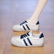 361德訓小白鞋女2025新款秋季輕便運動(dòng)跑步鞋阿甘鞋34碼 白蘭 40