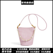 彼岸鳥(niǎo)中式綢緞牛皮斜挎包銀色手機手提慵懶風(fēng) 胭脂粉