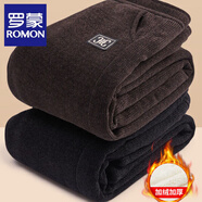 羅蒙（ROMON）媽媽裝燈芯絨褲子秋冬加厚保暖休閑褲2025新款奶奶大碼中老年女褲 咖啡 2XL （體重80-115斤）