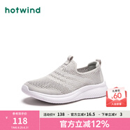 熱風(fēng)（Hotwind）男鞋春季新款男士網(wǎng)面鞋時(shí)尚休閑運動(dòng)跑步鞋老人健步男鞋 09灰色 40 偏大半碼