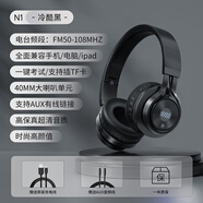 品存（picun） 【考試專用】英語四六級聽力耳機大學(xué)生考試調(diào)頻FM收音頭戴式藍牙托福雅思聽力考試耳機 N1藍牙版丨FM調(diào)頻丨黑色