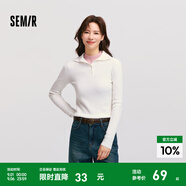 森馬毛衣女短款高領(lǐng)正肩緊身套頭衫休閑風(fēng)冬季顯瘦打底衫簡(jiǎn)約氣質(zhì) 奶白10532 160/84A/M