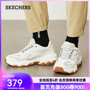 斯凱奇（Skechers）新款男款運(yùn)動(dòng)鞋戶外復(fù)古潮流百搭厚底舒適老爹鞋時(shí)尚休閑鞋 乳白色/OFWT 42.5