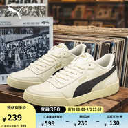 彪馬（PUMA）官方 男女同款情侶輕便經典簡約休閑百搭潮流板鞋 CARACAL 369863 米白色-黑色-黑色-29 40.5