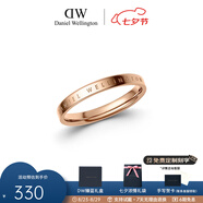 丹尼爾惠靈頓（DanielWellington）dw戒指女男 經(jīng)典玫瑰金情侶對戒 七夕情人節禮物送女友送男友 48號 DW00400015 玫瑰金