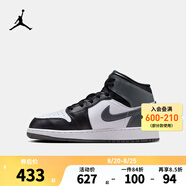NIKE AIR JORDAN耐克AJ1中幫兒童籃球運(yùn)動鞋內(nèi)嵌氣墊緩震兒童休閑板鞋 DQ8423-001 40 【建議腳長25cm】
